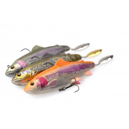 Savage Gear 4D Trout Spin Shad 11cm 40g Fregadero Mediano Trucha Marrón Oscuro 4 Savage Gear 4D Trout Spin Shad 11cm 40g Fregadero Mediano Trucha Marrón Oscuro - Imagen 2