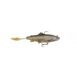 Savage Gear 4D Trout Spin Shad 11cm 40g Fregadero Mediano Trucha Marrón Oscuro