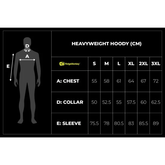 Sudadera Con Capucha RidgeMonkey APearel Heavyweight Negra 8 Sudadera Con Capucha RidgeMonkey APearel Heavyweight Negra - Imagen 6