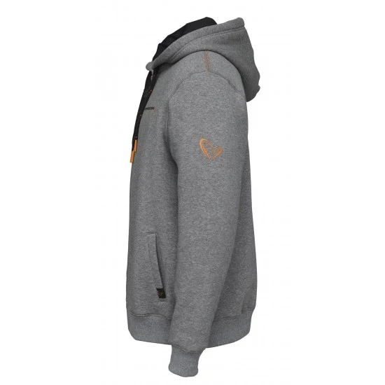 Savage Gear Classic Sudadera Con Cremallera Grey Melange 5 Savage Gear Classic Sudadera Con Cremallera Grey Melange - Imagen 3