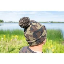 Gorro Con Pompón De Camuflaje Avid Carp -Pesca Equipos Tienda A062013920Camo20Bobble20Hat ls 03 550x550w