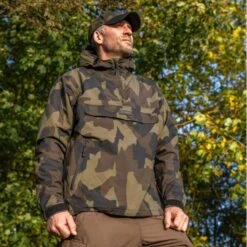 Avid Carp Ripstop Camo Pullover Chaqueta -Pesca Equipos Tienda Avid20Carp20Ripstop20Camo20Pullover20Jacket10 550x550h