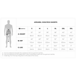 Pantalones Cortos RidgeMonkey APEarel CoolTech Gris -Pesca Equipos Tienda CoolTech20Shorts20Adult20Size20Guide20White 550x550w