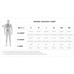 Camiseta RidgeMonkey APEarel CoolTech Gris 21 Camiseta RidgeMonkey APEarel CoolTech Gris -Pesca Equipos Tienda CoolTech20T Shirt20Adult20Size20Guide20White 550x550w