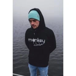 Sudadera Con Capucha Monkey Climber Front Cover Negra