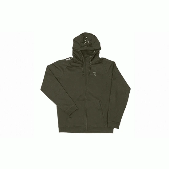 Fox Collection Verde Y Plata Sudadera Ligera Con Capucha 3 Fox Collection Verde Y Plata Sudadera Ligera Con Capucha