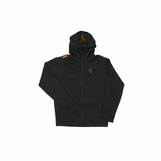 Fox Collection Naranja Y Negro Sudadera Ligera Con Capucha 5 Fox Collection Naranja Y Negro Sudadera Ligera Con Capucha - Imagen 3