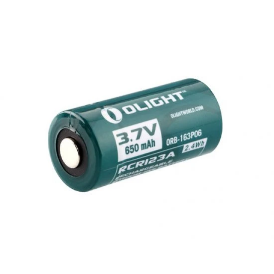 Batería Olight RCR123A 3.7V 650 MAh Recargable 4 Batería Olight RCR123A 3.7V 650 MAh Recargable - Imagen 2
