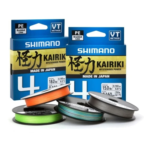 Shimano Line Kairiki 4 3000m 0.215mm 16.7kg Gris Acero 3 Shimano Line Kairiki 4 3000m 0.215mm 16.7kg Gris Acero