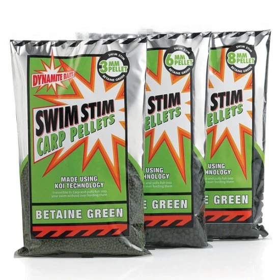 DYNAMITE BAITS Dinamita Swim Stim Green Pellets 6mm 900g 3 DYNAMITE BAITS Dinamita Swim Stim Green Pellets 6mm 900g