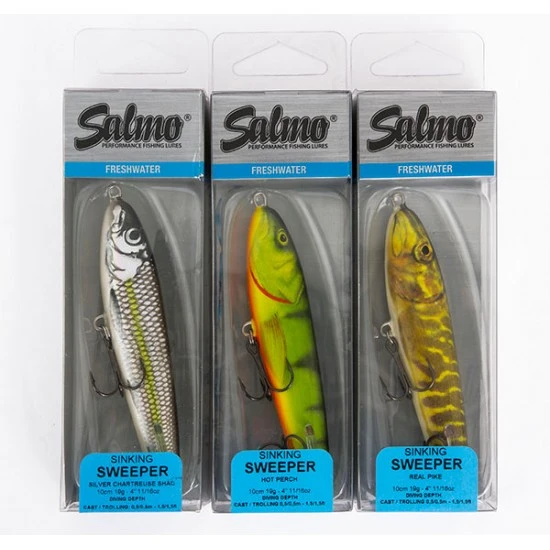 Salmo Sweeper Hundimiento 10cm Plata Chartreuse Shad 4 Salmo Sweeper Hundimiento 10cm Plata Chartreuse Shad - Imagen 2