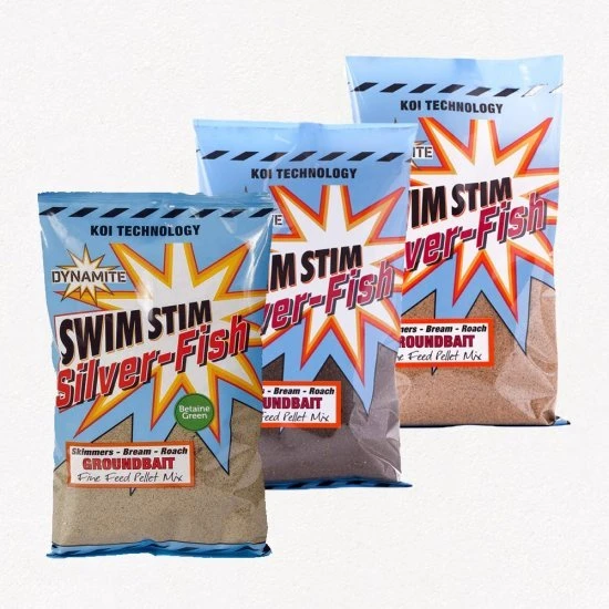 DYNAMITE BAITS Dynamite Swim Stim Commercial Groundbait Silver Fish Dark 900g 3 DYNAMITE BAITS Dynamite Swim Stim Commercial Groundbait Silver Fish Dark 900g